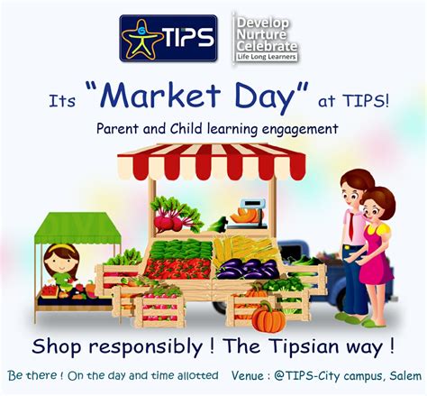 Its “market Day” At Tips The Indian Public School