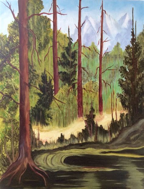 Forest Calm Art Practice Painting Art