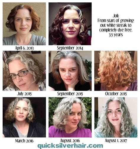 Transition From Dyed Hair To Your Natural Grey Short Dyed Hair Dyed Hair Ombre Grey Curly Hair