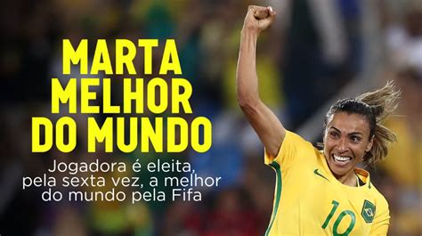 Jul 17, 2020 · marta vieira da silva é a maior jogadora de futebol brasileira e considerada uma das mais talentosas na história do esporte. Marta é eleita melhor jogadora do mundo pela sexta vez ...