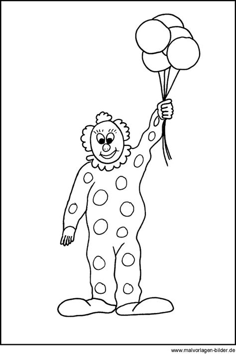 #ausmalbilder | #malvorlagen | #ausmalen | #zirkus | #clown | #kindergarten | #coloring | #. Malvorlage von einem Clown für Kinder