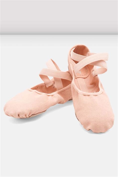 Ladies Infinity Stretch Canvas Ballet Shoes Pink Bloch Dance Uk
