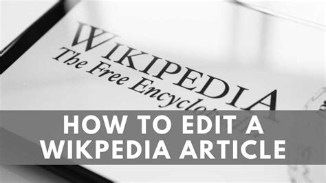 How To Edit A Wikipedia Article The Heritage Lab