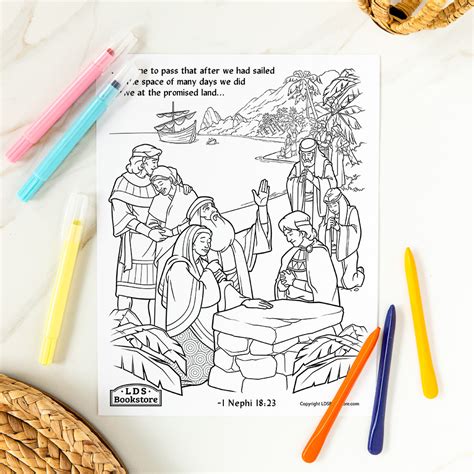 The Promised Land Coloring Page Printable