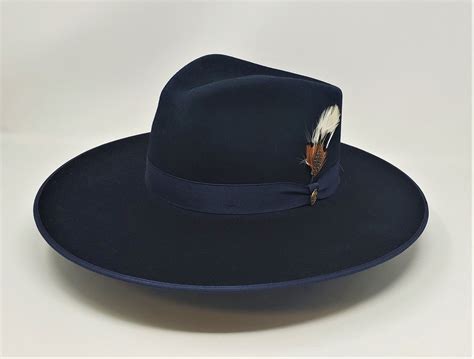 Stetson Midtown B Flat Brim Fedora Hat One 2 Mini Ranch