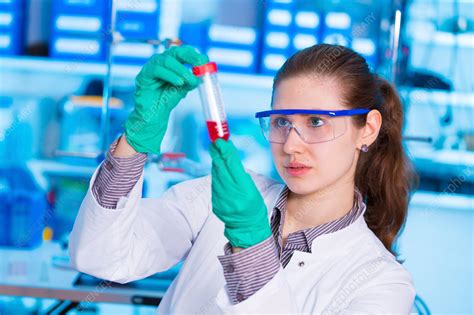 Scientist Holding Test Tube Stock Image F0183405 Science Photo