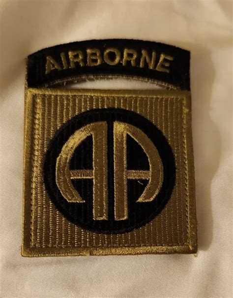 Usarmy Patch Ocp Scorpion 82nd Airborne Division Black Tab Hook