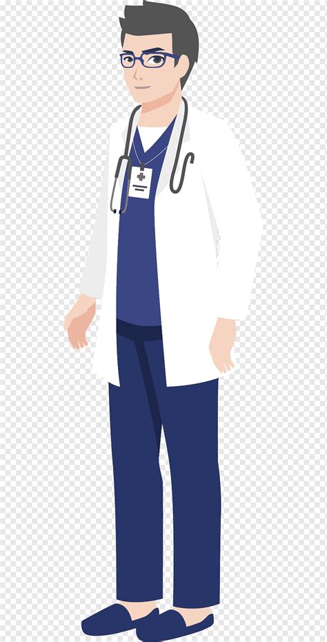 Man Wearing White Long Sleeved Top Blue Pants And Stethoscope