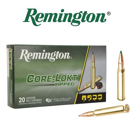 Bala Remington 308 Win 165 Gr Core Lokt Tipped