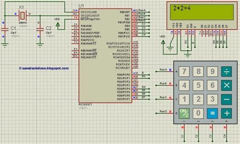 The calculator defines the resonant frequency of the rlc circuit and you can enter this frequency or the value slightly above the phasor diagram shows the vt voltage of the ideal sine voltage source. PIC16f877 based simple calculator project