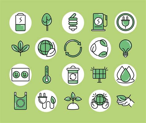 Icons Sustainable And Eco 3719482 Vector Art At Vecteezy