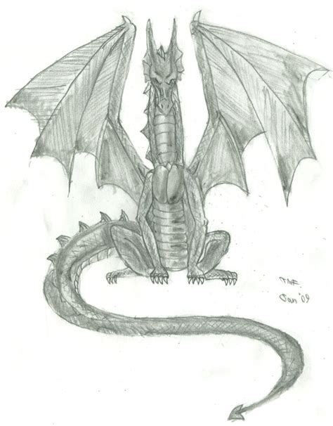 Front View Dragon By Bahamutfury82 On Deviantart