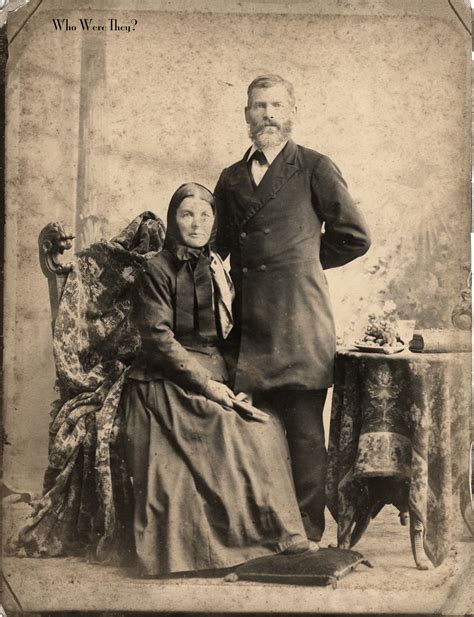 Old Photograph Who Were They Victorian Couple Victorian Portraits