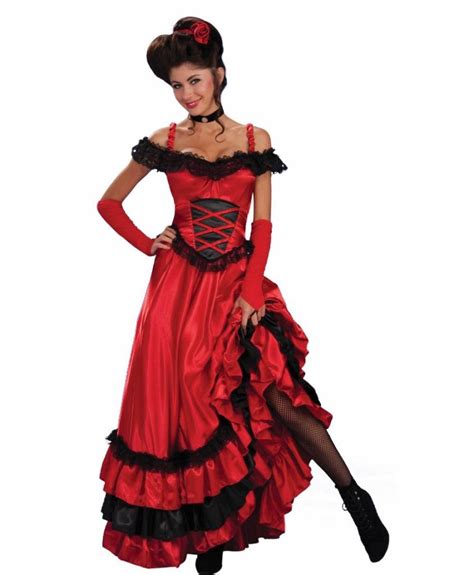 Saloon Girl Attire Western Saloon Girl Wench Moulin Rouge Fancy Dress