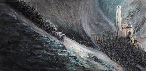 Battle Of Helms Deep Oil Painting By Me Lotr Helms Deep History