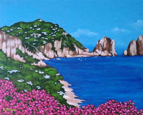 Capri Italy Painting By Elisabeth Olver