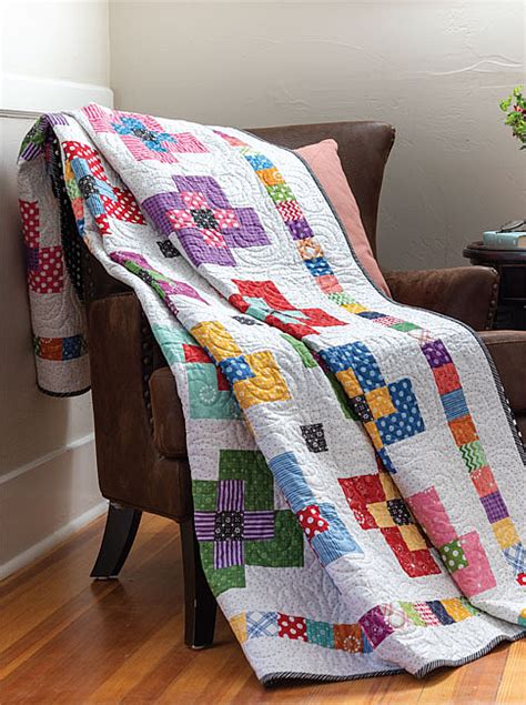 Brightly Colored Strips Make A Cheerful Quilt Quilting Digest