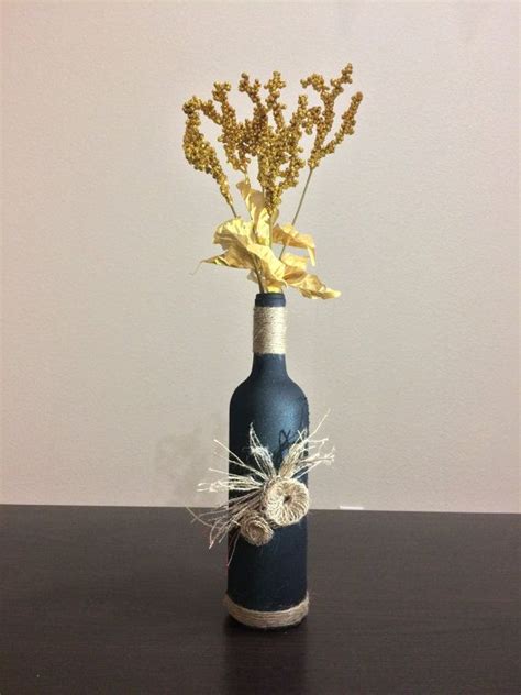 Wine Bottle Vase By Rutustudio On Etsy Wine Bottle Vases Wine Bottle