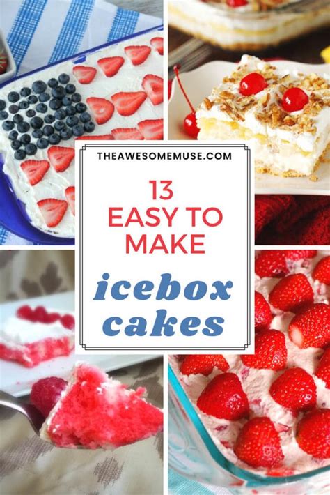 13 Easy To Make Icebox Cakes The Awesome Muse Icebox Cake Dessert