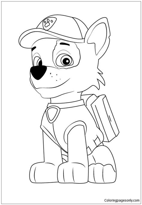 Rocky Paw Patrol Coloring Pages Coloring Home