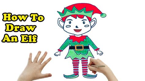 How To Draw An Elf Drawing For Kids Easy Step By Step Christmas