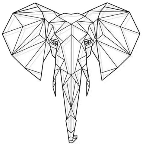Tons of awesome elephant wallpapers to download for free. Souq | Laser Cut Metal Geometric Elephant Wall Art Black | UAE