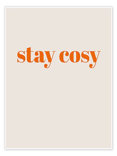 Wandbild „stay Cosy Ii Von Typobox Posterloungede
