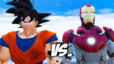 Goku Vs Iron Man Epic Superheroes Battle Youtube