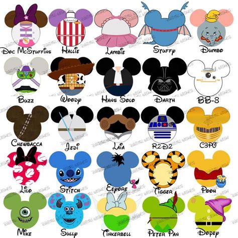 Choose Your Mickey And Minnie Mouse Heads Ears Custom Disney Etsy In