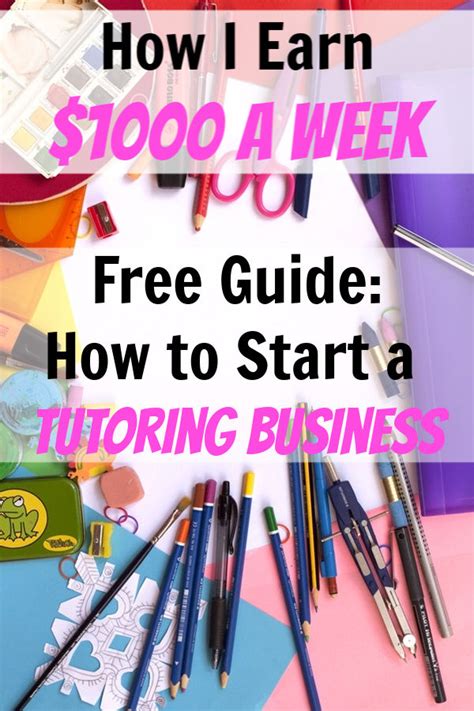How To Start A Tutoring Business How I Earn 1000week As A Tutor