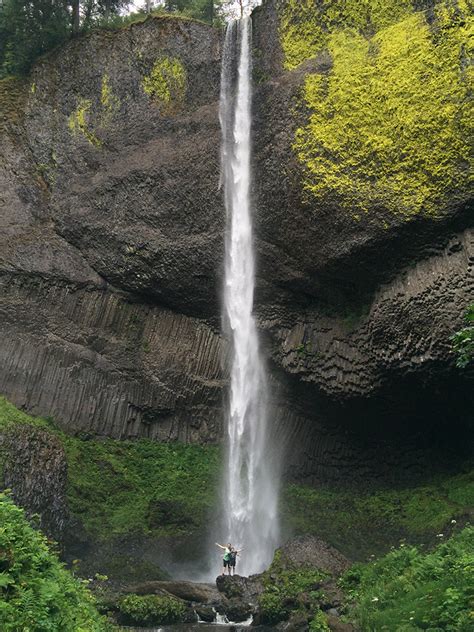 Latourell Falls At Guy W Talbot State Park In The Columbia River Gorge