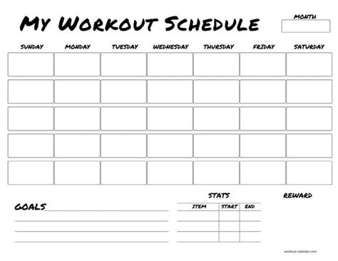 9 Free Workout Calendar Templates To Plan Your Exercise Habit