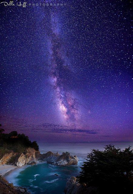 The Infinite Meadows Of Heaven Milky Way Over Mcway Falls Night