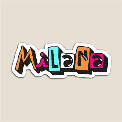 milana name my name is milana sticker by dangerarrow in 2023 name stickers names name design