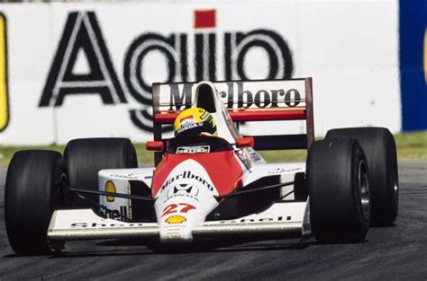 Ayrton Senna Mclaren Mp4 5b Honda Michele Alboreto San Marino Grand