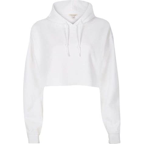 What kind of sweatshirt is the bp crop? River Island White cropped hoodie (£30) liked on Polyvore ...