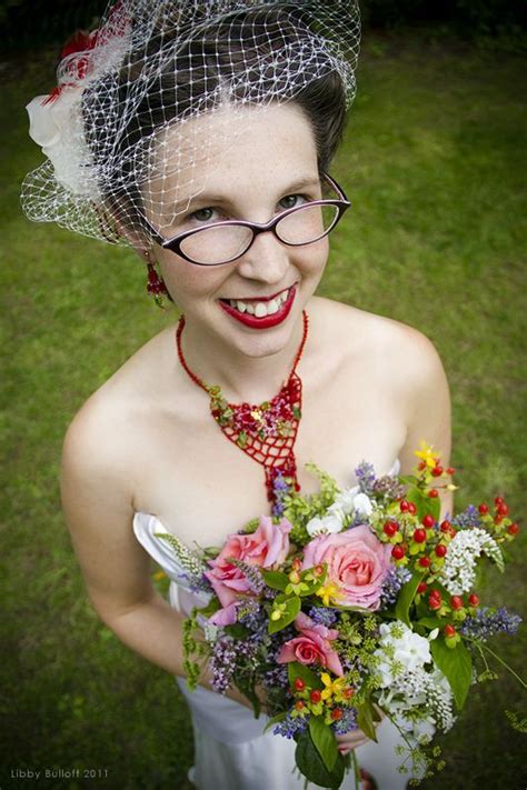 Forget Your Contacts And Bask In These Brides Wearing Glasses On Their