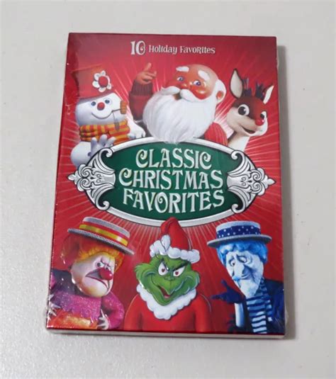 Classic Christmas Favorites Dvd 4 Discs Grinch Santa Rudolph Frosty New