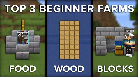 Minecraft Top Beginner Farms To Get You Started Youtube