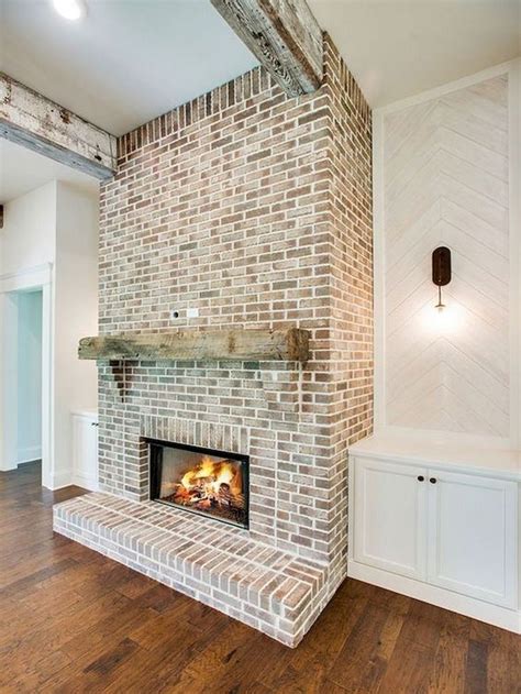 68 Modern Brick Fireplace Decorations Ideas For Living Room Home