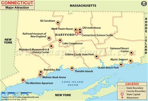 Connecticut Travel Map