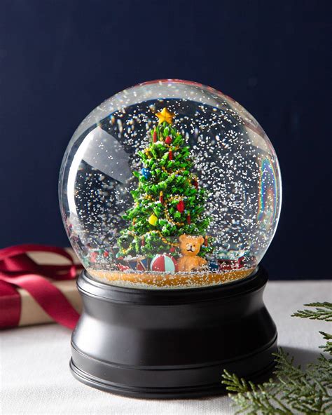 Christmas Moments Musical Snow Globe Balsam Hill Christmas Snow