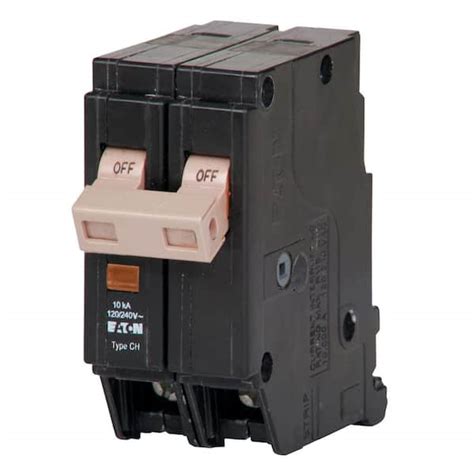 Eaton Ch 30 Amp 2 Pole Circuit Breaker With Trip Flag Chf230 The Home