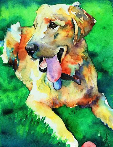 Yellow Labrador Art Print By Christy Freeman Stark Labrador Painting