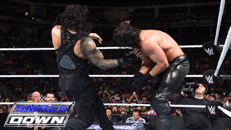 Roman Reigns Vs Seth Rollins Smackdown July 2 2015 Youtube