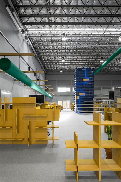 A Warehouse Is Transformed with Shipping Containers into Innovative