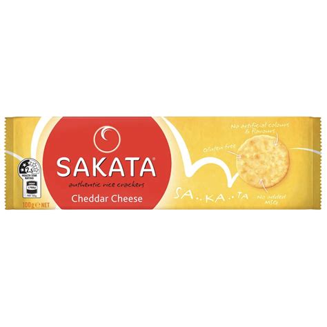 Sakata Cheddar Cheese Rice Crackers Aussie Foods