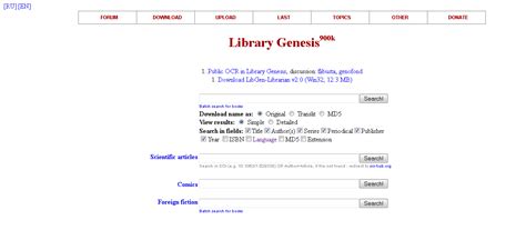 Di sini kita bisa mencari berbagai ebook mulai dari literatur, skripsi, journal, bisnis, karya ilmiah, dan lainnya. Library Genesis: Situs Downloada Ribuan Ebook Sains Gratis ...