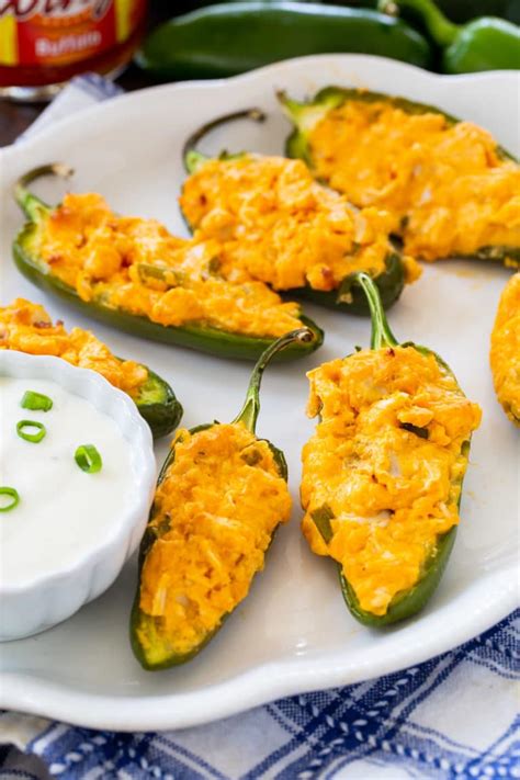 Buffalo Chicken Jalapeno Poppers Spicy Southern Kitchen