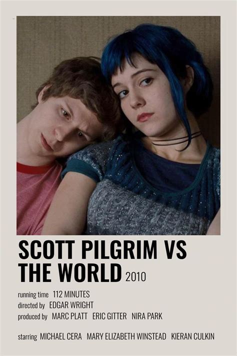 Movie Poster Scott Pilgrim Vs The World Scott Pilgrim Vs The World